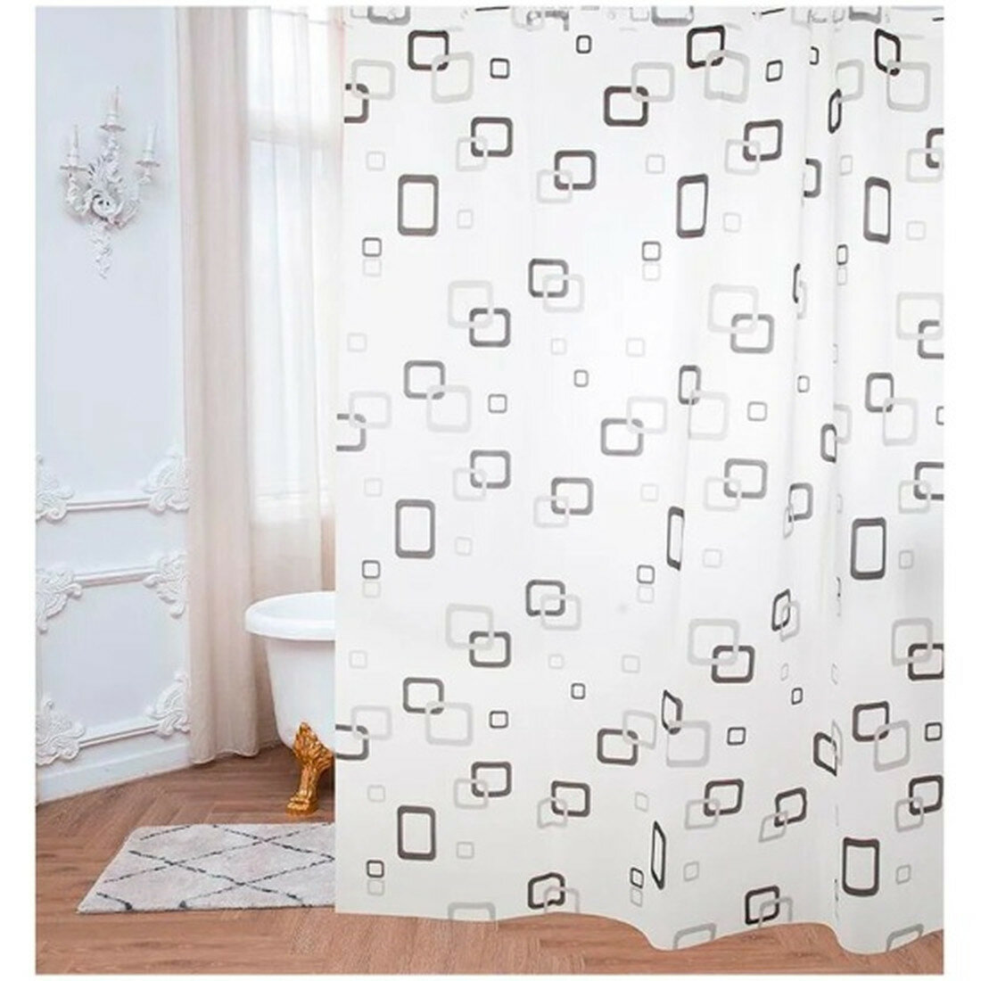 Занавеска для ванны Рыжий Кот 180x180 см