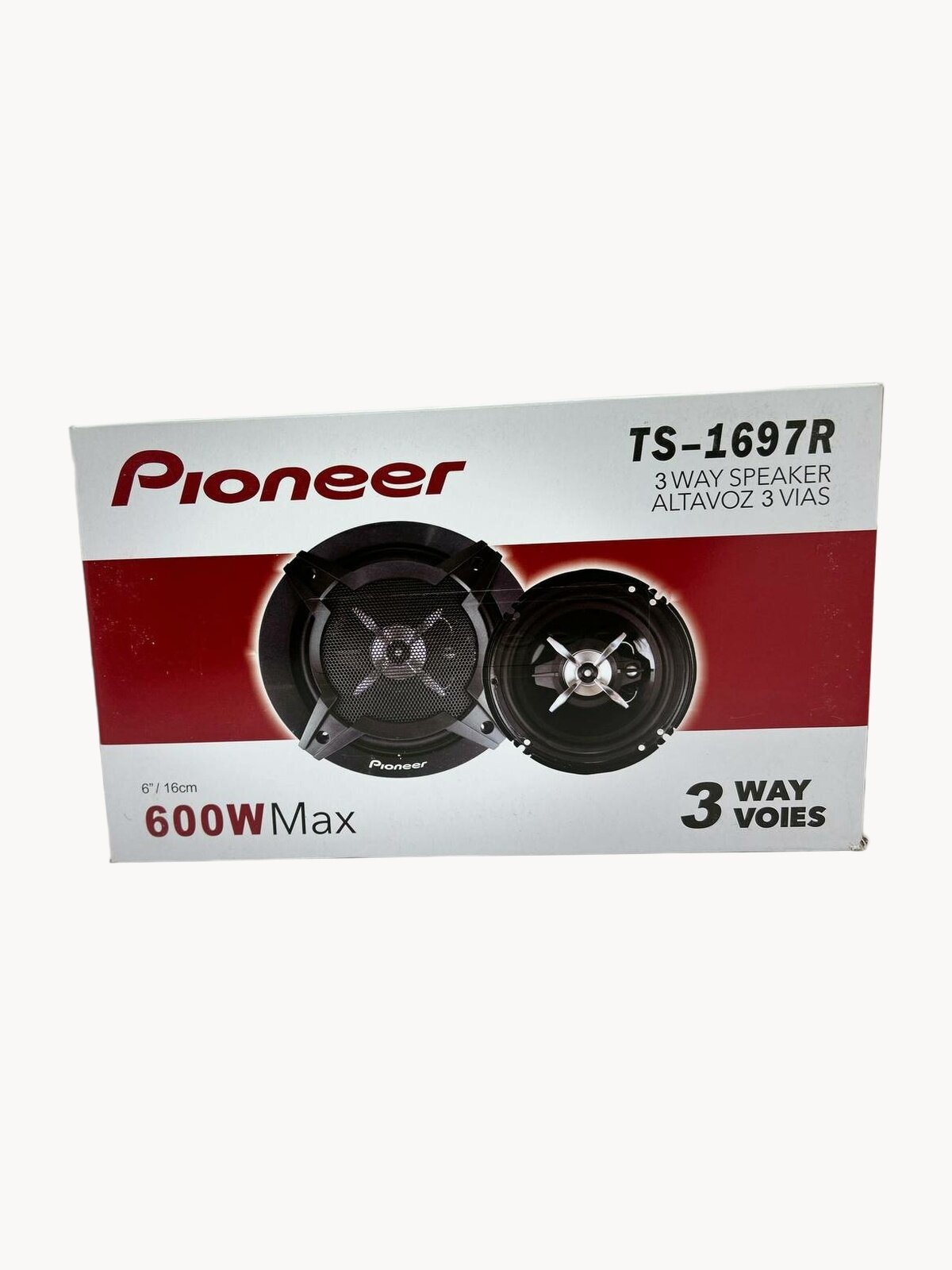 Автоколонки Pioneer TS-A1697S, коаксиальные, 3 полосы, 16 см, 600Вт