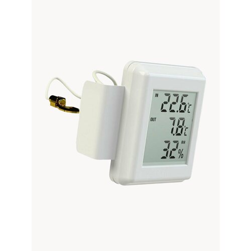 Термометр оконный электронный Maestra-SKF с измерением влажности в помещении белый