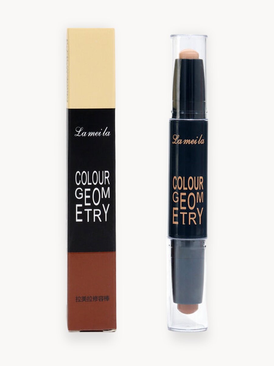 Контурирующий стик Lameila, для лица, двойной: контур + хайлайтер