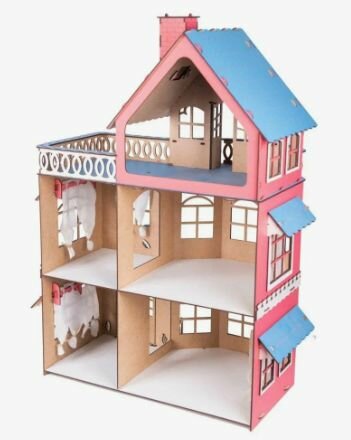 Деревянный кукольный домик — фото 1