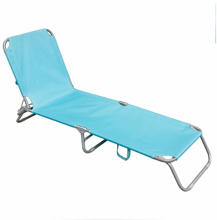 Шезлонг складной 190х56х27 см