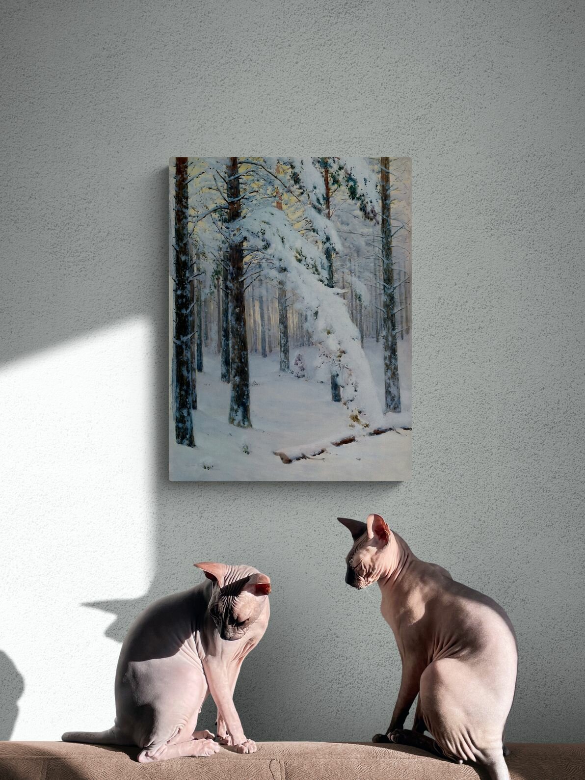 Крыжицкий Константин Яковлевич "Лес зимой" 40х30 см — фото 1