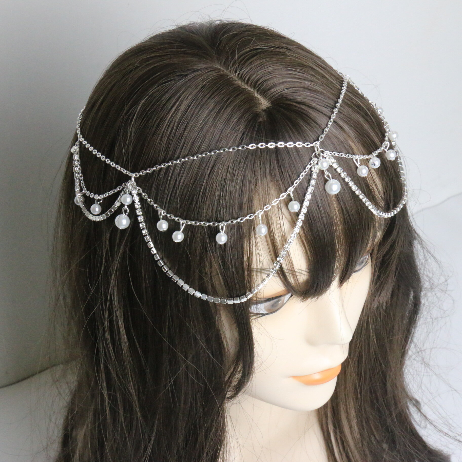 Тика для волос с бусинами, бижутерия женская, украшение на волосы — фото 1