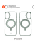 Чехол COMMO Hoop для Apple iPhone 16, с держателем-кольцом, Серо-...