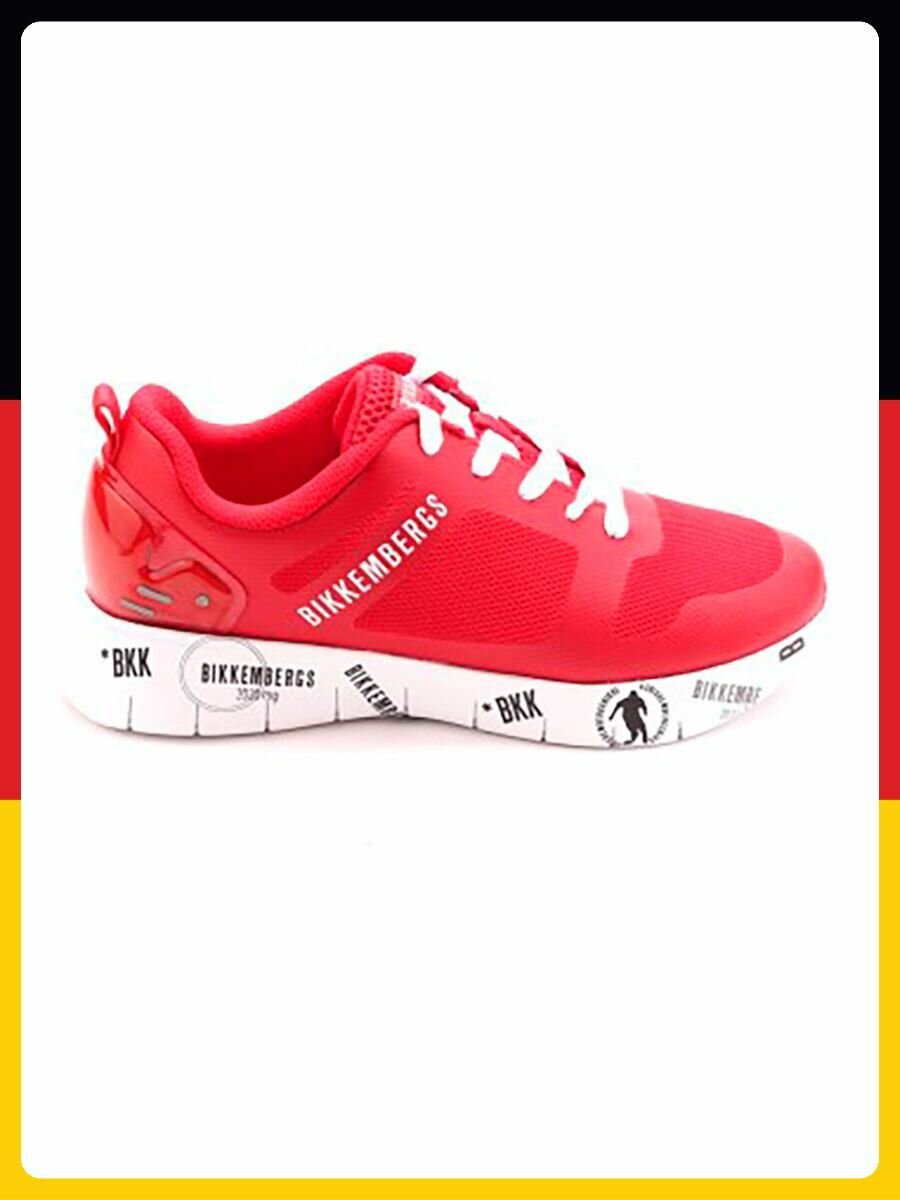 Кроссовки BIKKEMBERGS Базовая коллекция, размер EU 37, красный