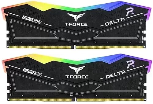 Оперативная память 32 Gb 6000 MHz Team Group T-FORCE DELTA RGB Black (FF3D532G6000HC38ADC01)