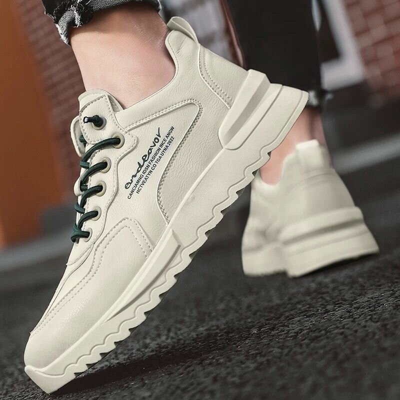 MOOCIE Мужская обувь 2025 года весна новый корейский стиль модная дышащая спортивная обувь повседневная модная обувь мужская универсальная обувь для пап увеличивающая рост