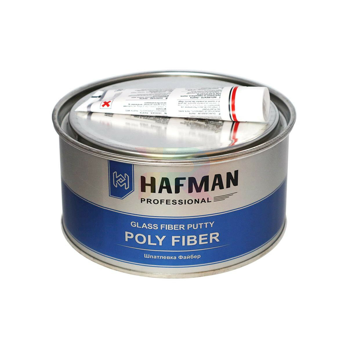 Шпатлевка автомобильная высокопрочная со стекловолокном Hafman Fiber 19 кг.