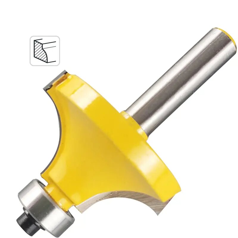 Фреза по дереву кромочная калевочная 553355 38.1x19 мм хвостовик 8 мм