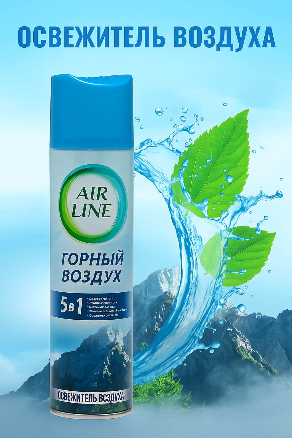 Освежитель воздуха Air Wick Air Line, аромат "Горный воздух", 300мл