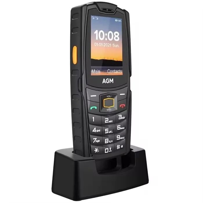 Прочный телефон AGM M6 — громкий динамик 103 дБ, экран 2,4 дюйма, двойная SIM-карта 4G, аккумулятор емкостью 2500 мАч, BT5.1, FM-радио, IP68/IP69K — приятный для старшего возраста