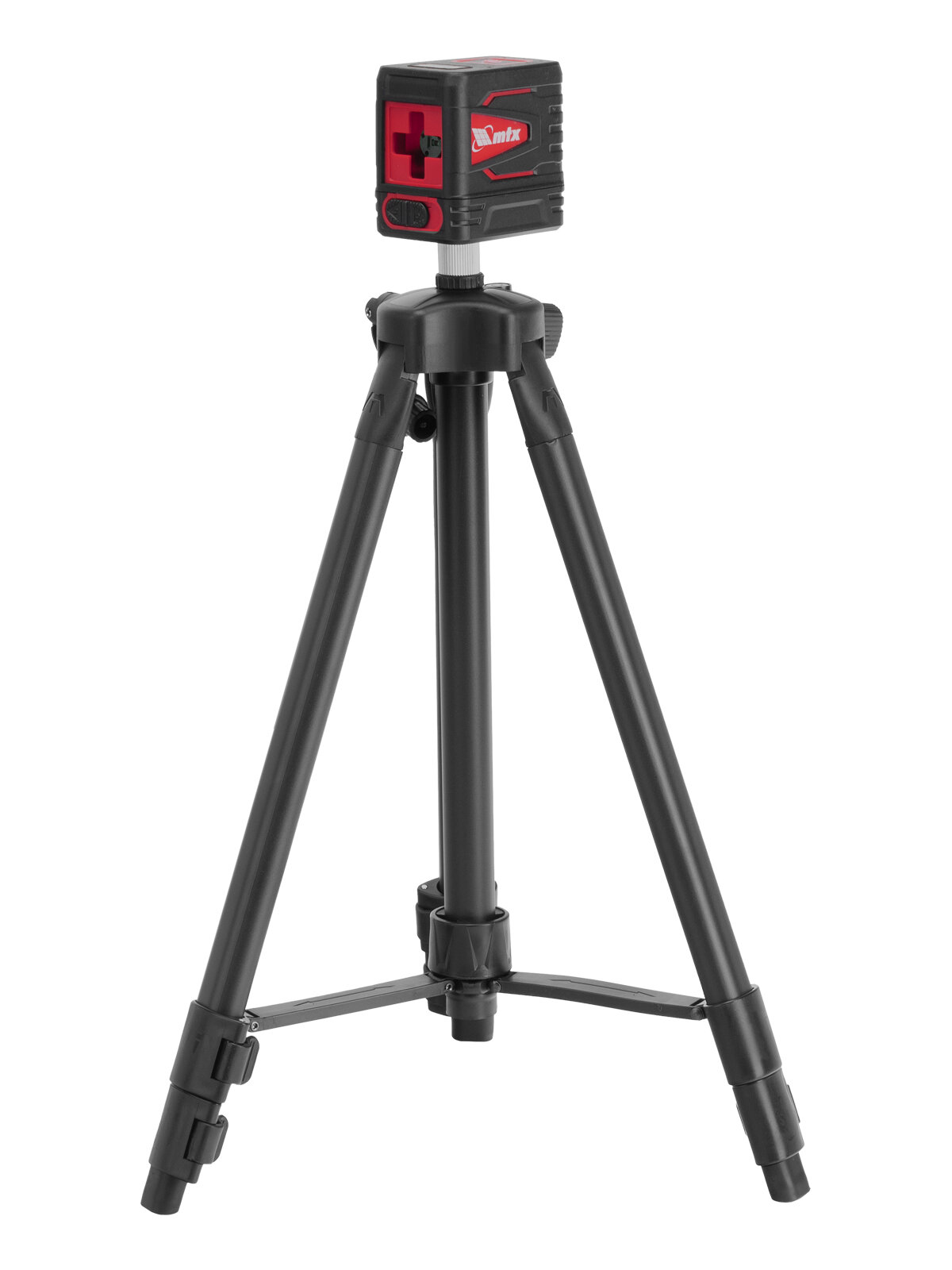 Лазерный уровень MTX  QBC RED Pro SET  10 м  красный луч  батарейки  штатив  350105