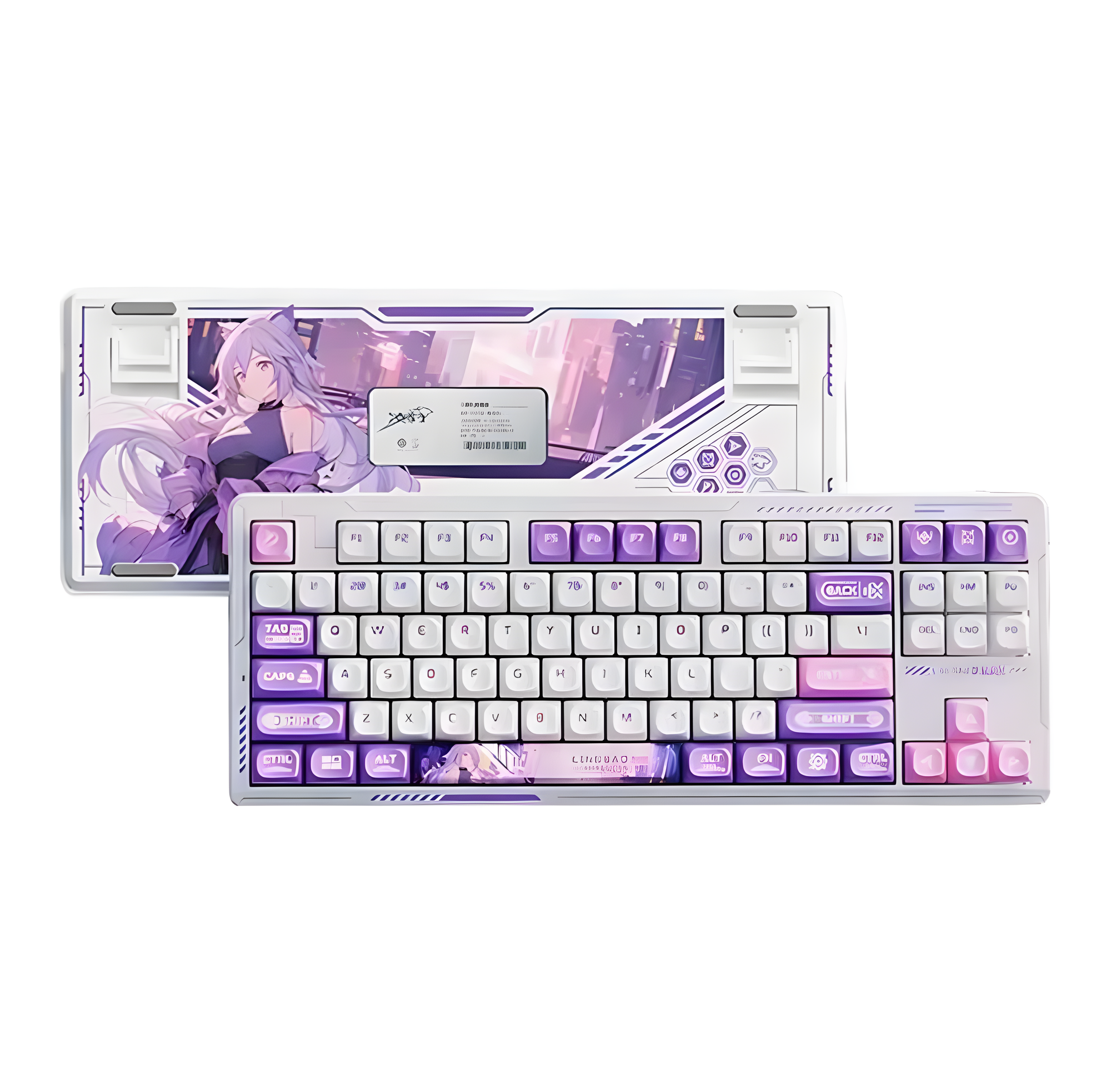 Механическая клавиатура с RGB-подсветкой EWEADN x SYEMASEN "Gasket K87Pro" | Игровая | Беспроводная | Green Switch