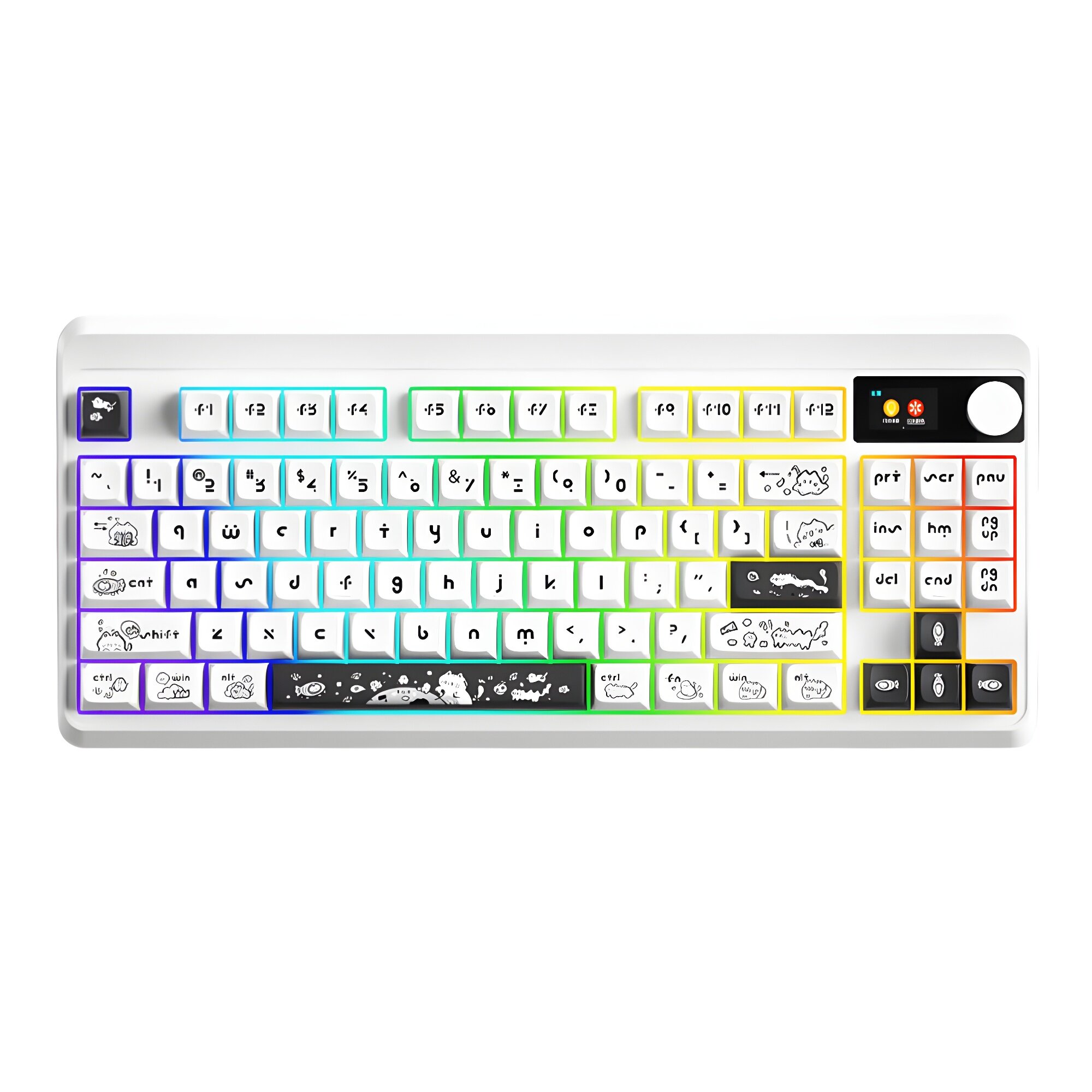 Механическая клавиатура SYEMASEN "87PRO" | С подсветкой RGB | Беспроводная | Игровая | Red Switch