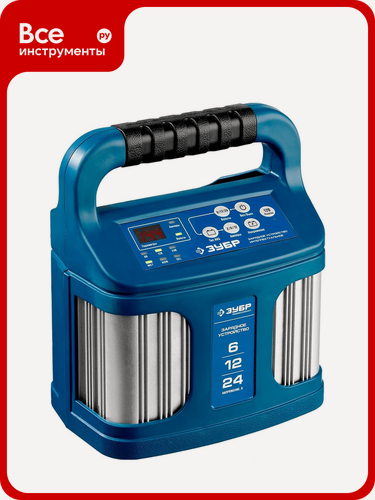 Изображение товара Зарядное устройство ЗУБР профессионал 12В с цифровым дисплеем, режим Boost, десульфатация, поддержка