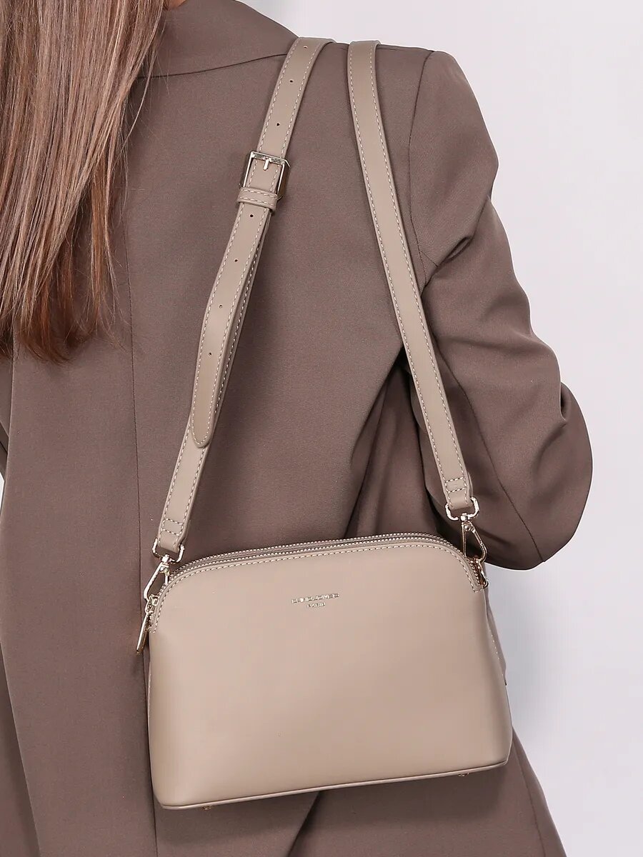 Сумка кросс-боди DAVID JONES, кофейный — фото 1