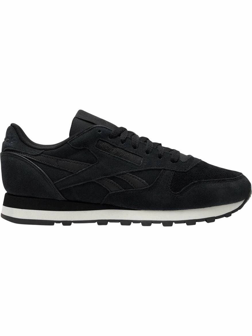 Кроссовки Reebok Classic Leather, полнота F (EU)/ на среднюю стопу, размер 10 US, черный