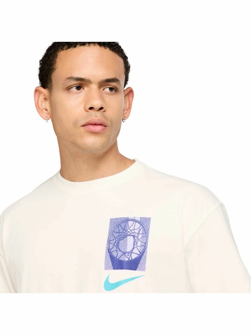 Футболка спортивная NIKE Max90 Basketball T-Shirt, размер XL INT, молочный — фото 1