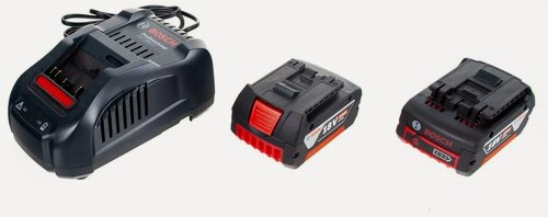Изображение товара Aккумулятор GBA 18V 5.0 Ah 2 шт. + зарядное устройство GAL 1880 CV Professional Bosch 1600A00B8J