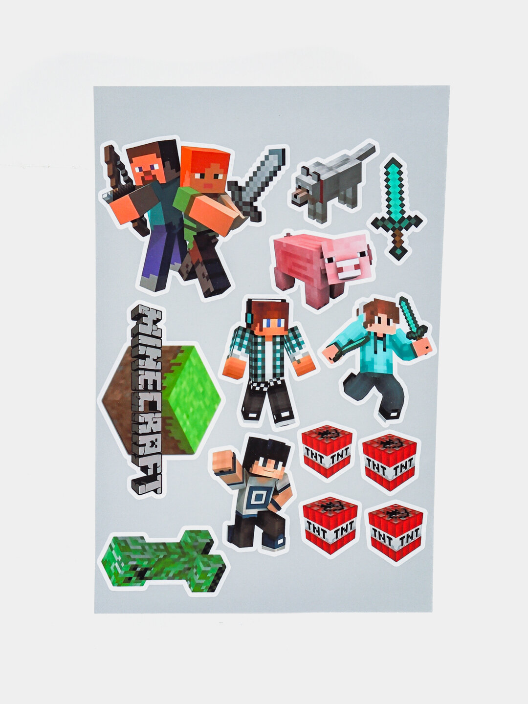 Наклейки стикеры для телефона, компьютер, Minecraft отличный подарок