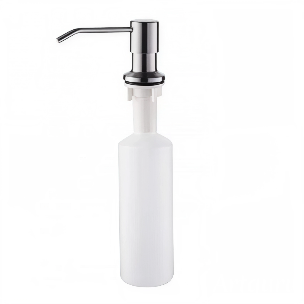 Врезной диспенсер для жидкого мыла WISENT 405 А Сатин  300мл 