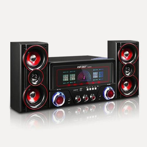 Изображение товара Домашний кинотеатр, аудио, деревянный, Bluetooth, аудио, мощная 8-дюймовая колонка, супербас, для дома