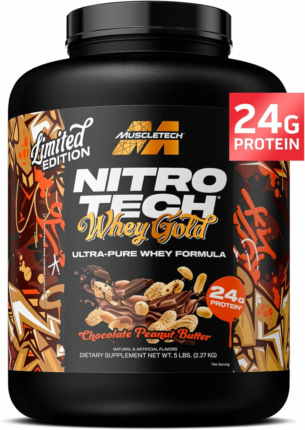Протеин MuscleTech Nitro-Tech Limited Whey Gold Chocolate Peanut Butter, 2.27 кг, 67 порций