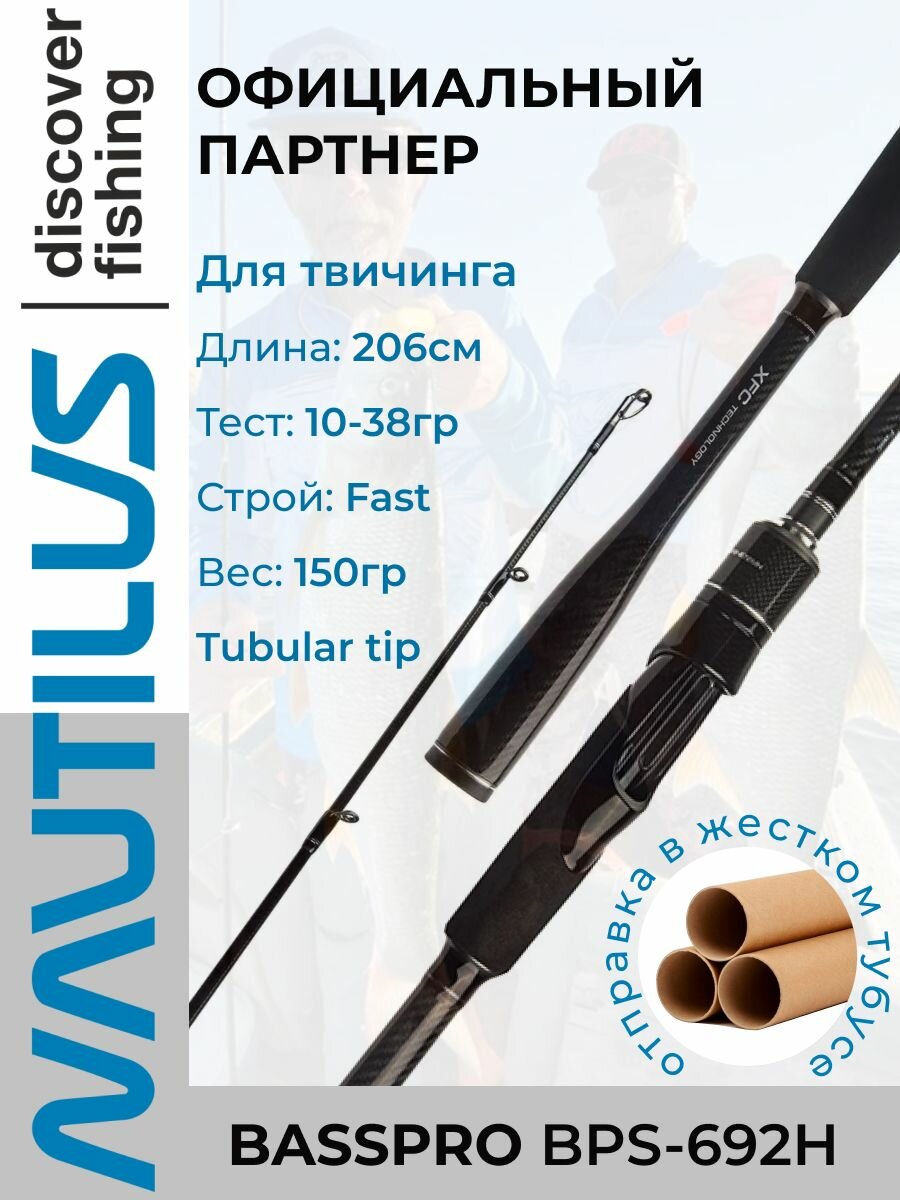 Спиннинг Nautilus BASSPRO BPS-692H 10-38гр