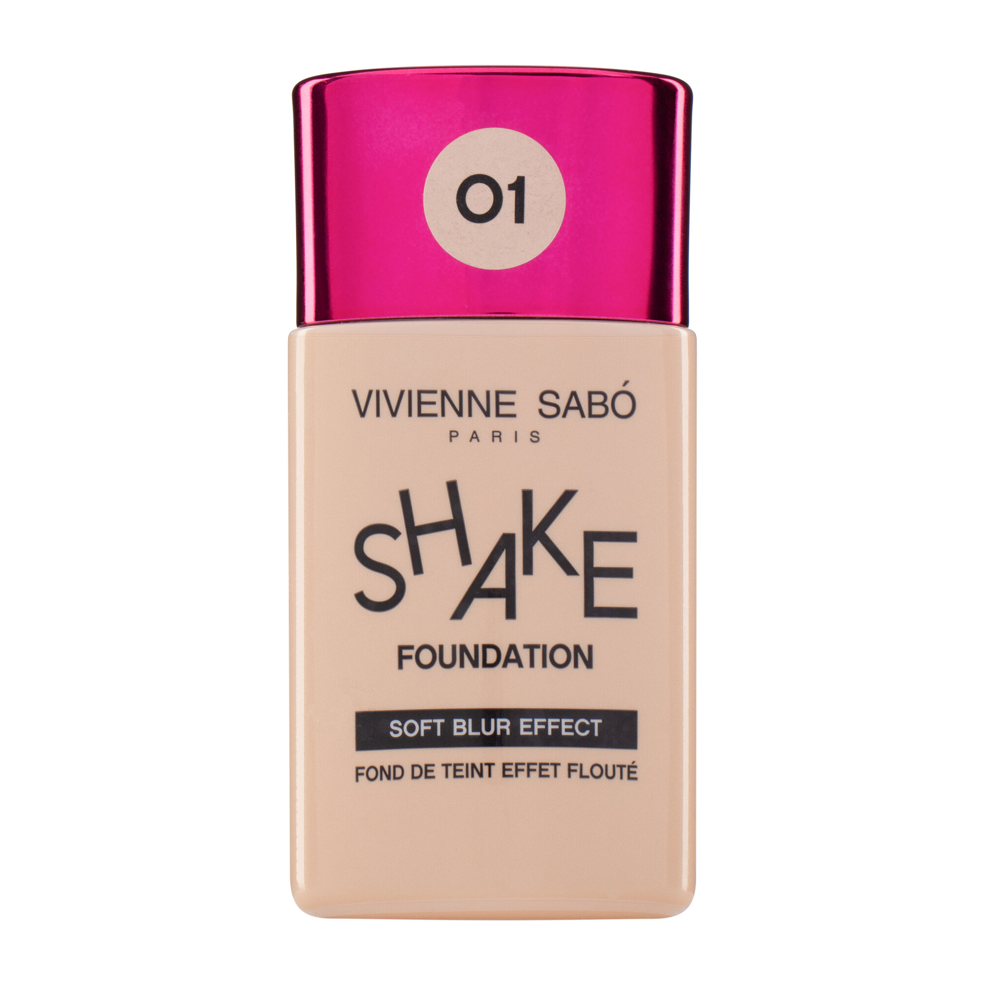 Тональный крем Vivienne Sabo VS ShakeFoundation, с эффектом блюра, тон 1, 25 мл — фото 1