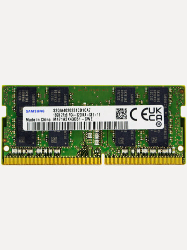 Изображение товара Модуль памяти для ноутбука SODIMM DDR4 16GB PC25600 3200МГц Samsung M471A2K43EB1-CWE