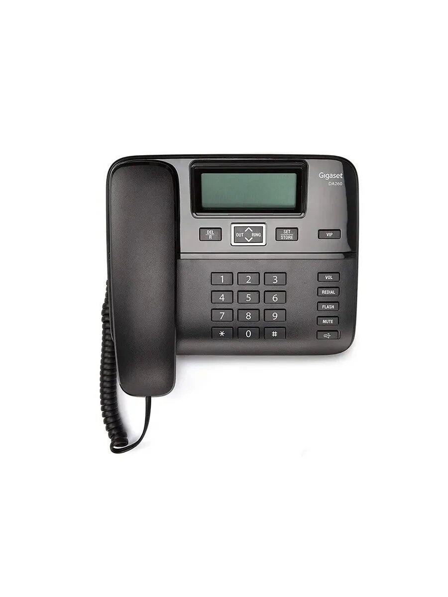 Телефон проводной DA260 черный