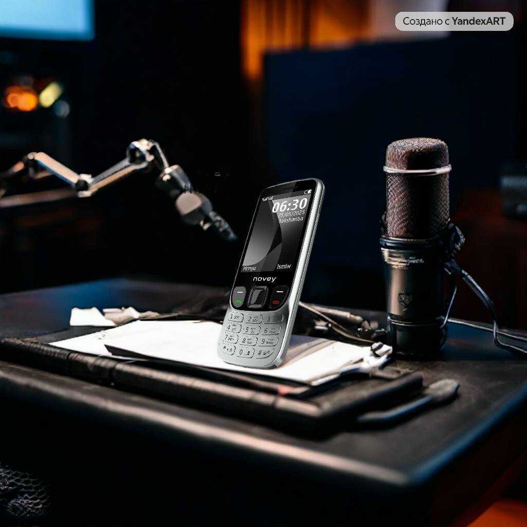 Кнопочный телефон NOVEY N630 Gray, серый, IPS, металлический