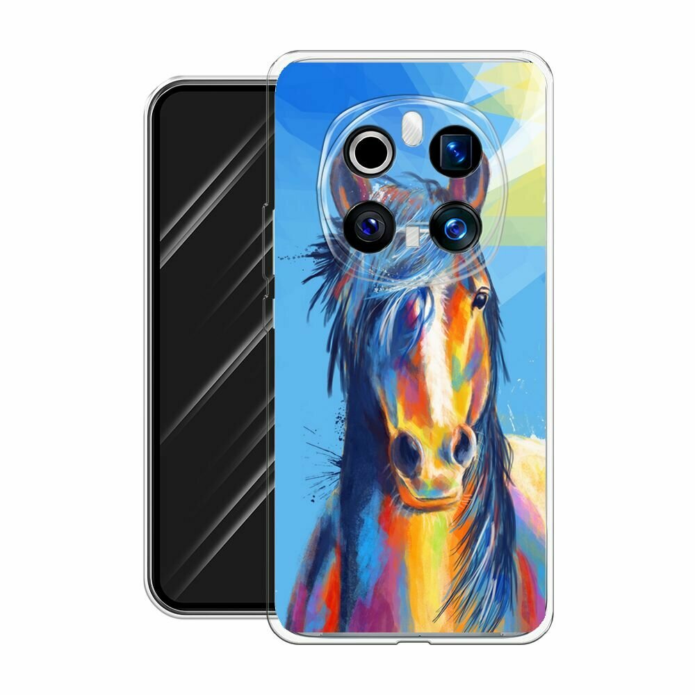 Чехол на Honor Magic 7 Pro / Хонор Мэджик 7 Про с принтом "Лошадь арт 3" — фото 1