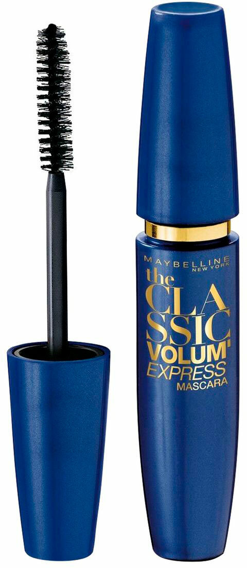 Тушь Maybelline Volume Express, щеточка-зигзаг, тройной объем, черная — фото 1