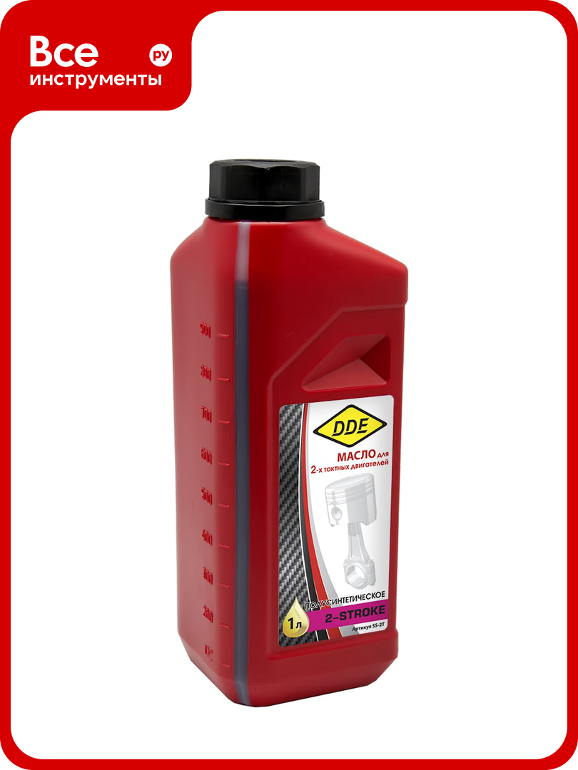Масло 2-х тактное полусинтетическое (1 л) DDE SS-2T