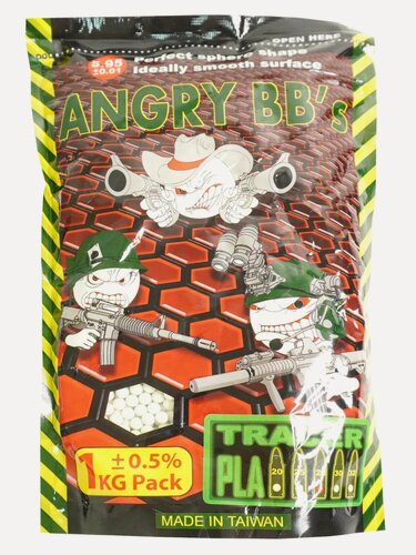 Изображение товара Шары трассерные Angry BB's 0,28 г, 3500 штук (1 кг, зеленые)