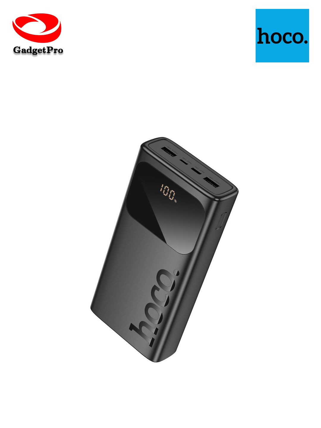 Портативный аккумулятор Hoco J144 15000mAh Black: быстрая зарядка, надежный повербанк для телефона