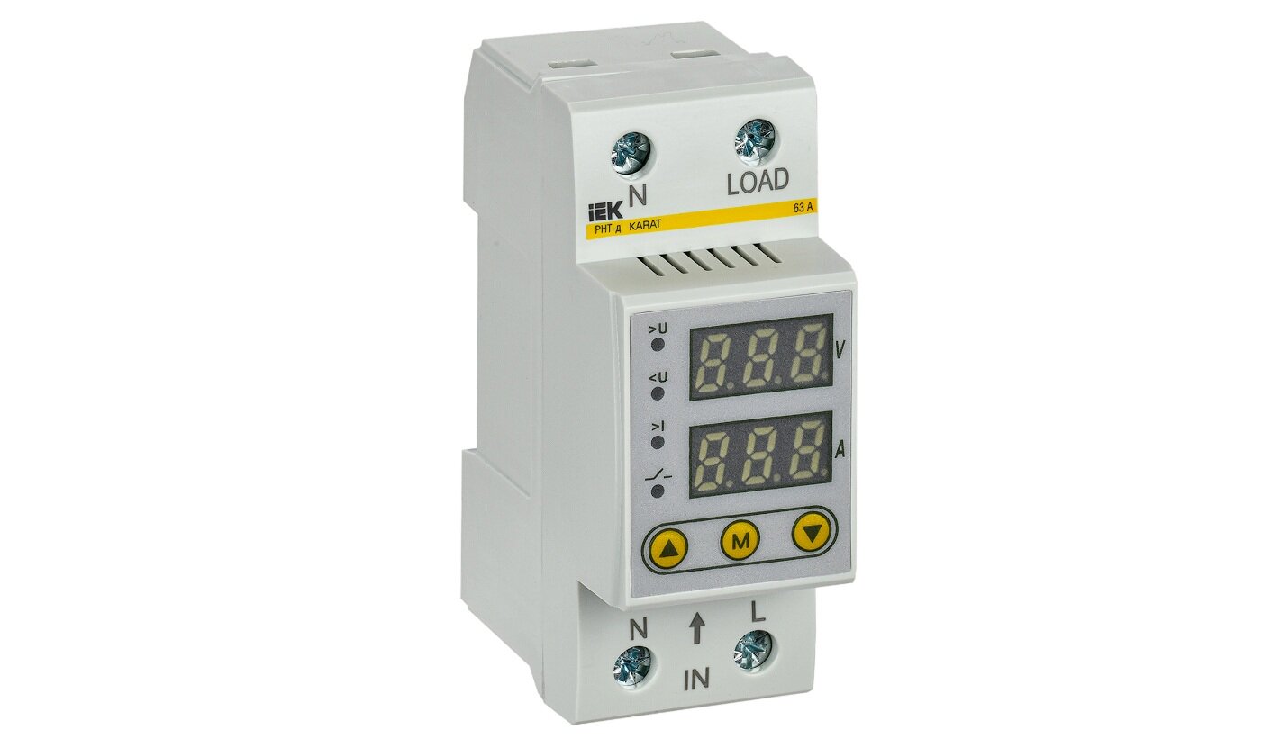 Реле напряжения и тока РНТ-д однофазное 36мм 40А IEK