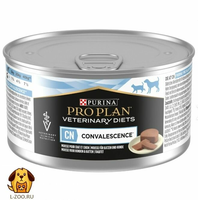 Pro Plan VETERINARY DIETS CN. Влажный корм для кошек и собак всех возрастов при выздоровлении 24шт. х195гр