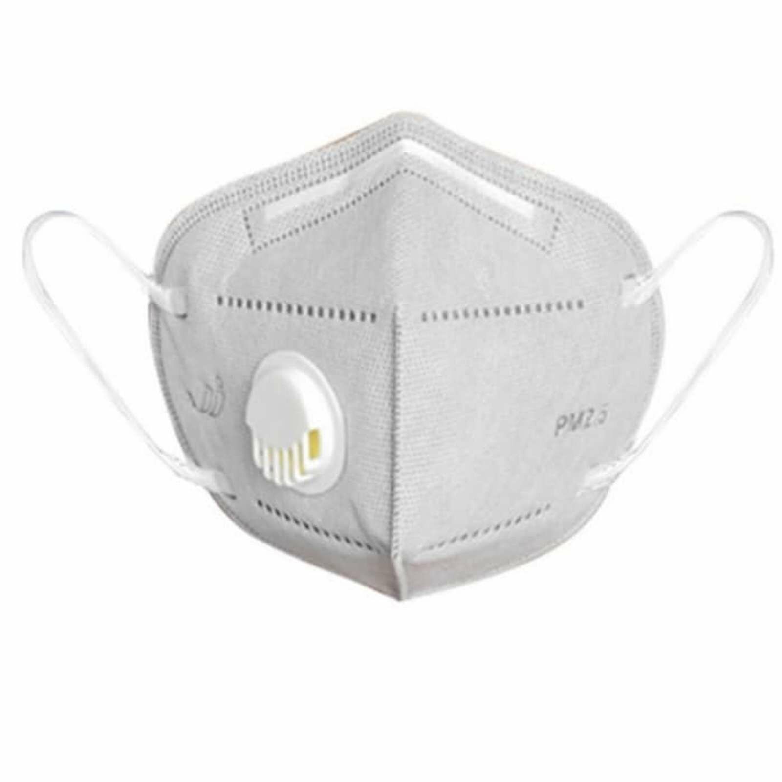 Маска-респиратор медицинский с клапаном, белый KN-95 FFP2 - 1 шт.