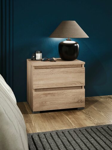 Изображение товара Тумба прикроватная Профимебель Парма-11, дуб сонома, ЛДСП, 40,4х37,8х32,4 см, 2 ящика