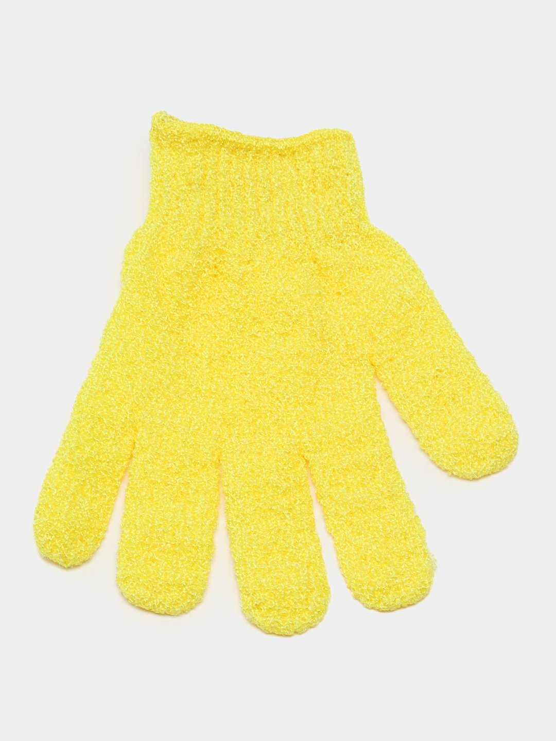 Мочалка-перчатка для душа, для тела и лица, 2 шт - Желтый — фото 1