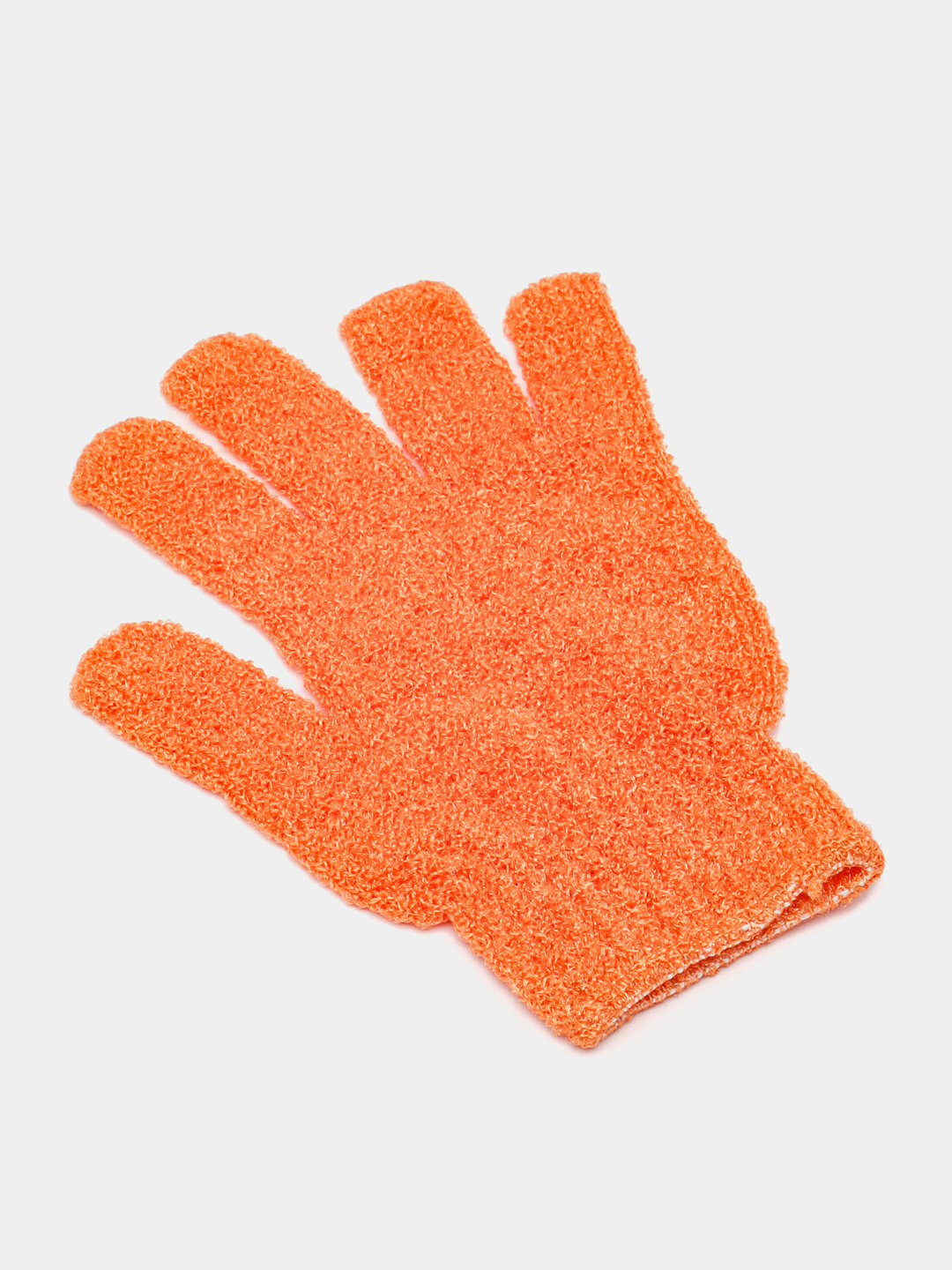Мочалка-перчатка для душа, для тела и лица, 2 шт - Оранжевый — фото 1
