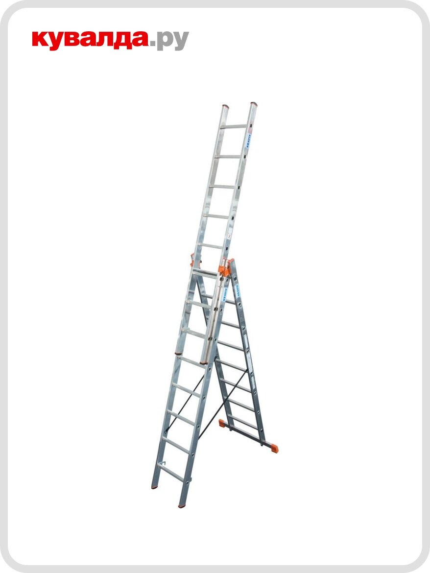 Лестница-стремянка трехсекционная KRAUSE MONTO TRIBILO 3х 8 (129666)