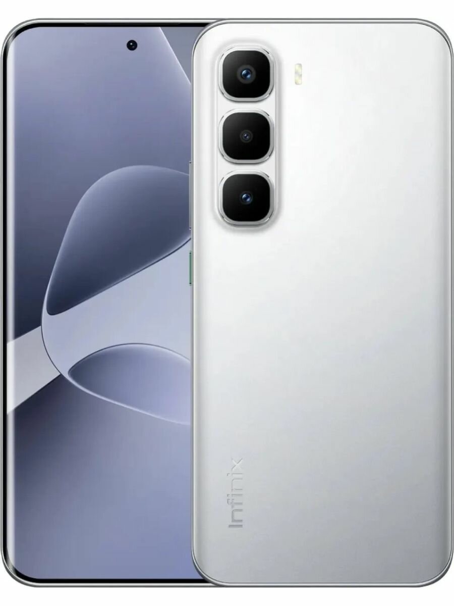 Смартфон Infinix Hot 60 Pro+ 8/256Gb, камера 50 Мп, серебристый титан