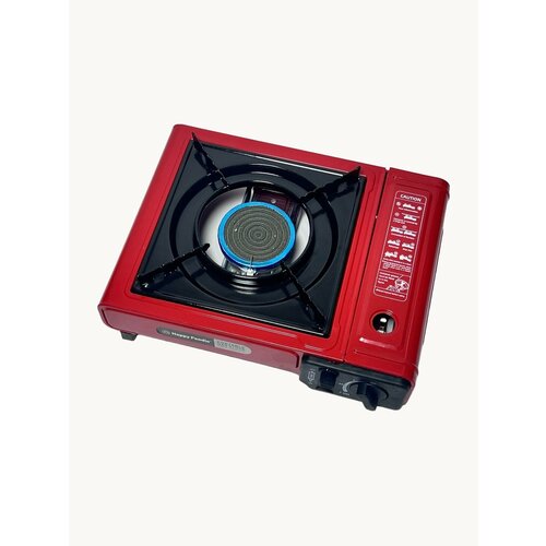 Портативная керамическая газовая плита туристическая с переходником