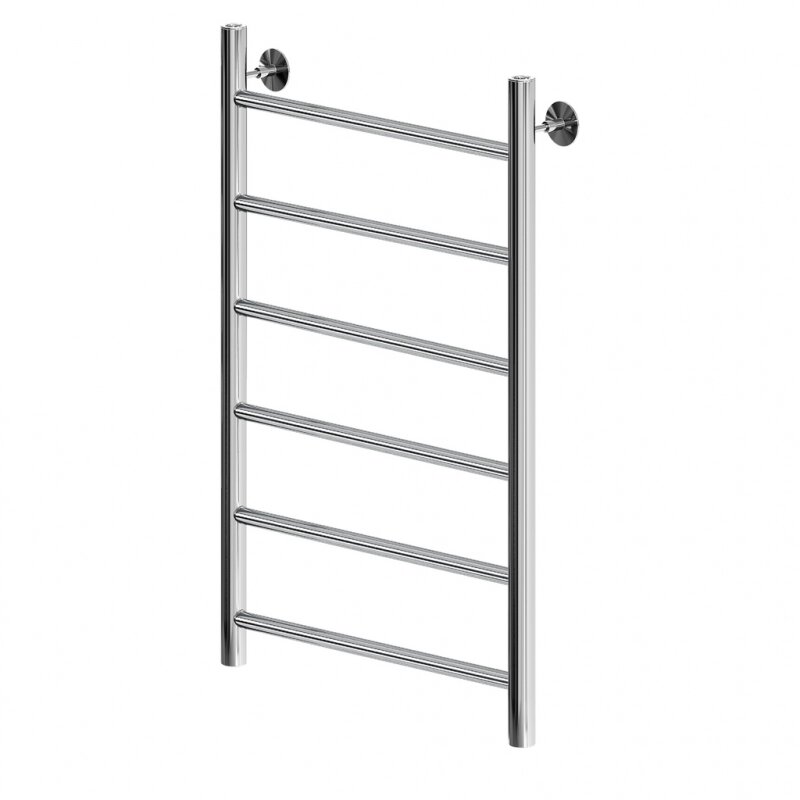 Полотенцесушитель-лесенка водяной 80х50 см (нижнее подключение 1/2' Внутр. резьба 6 перекладин)