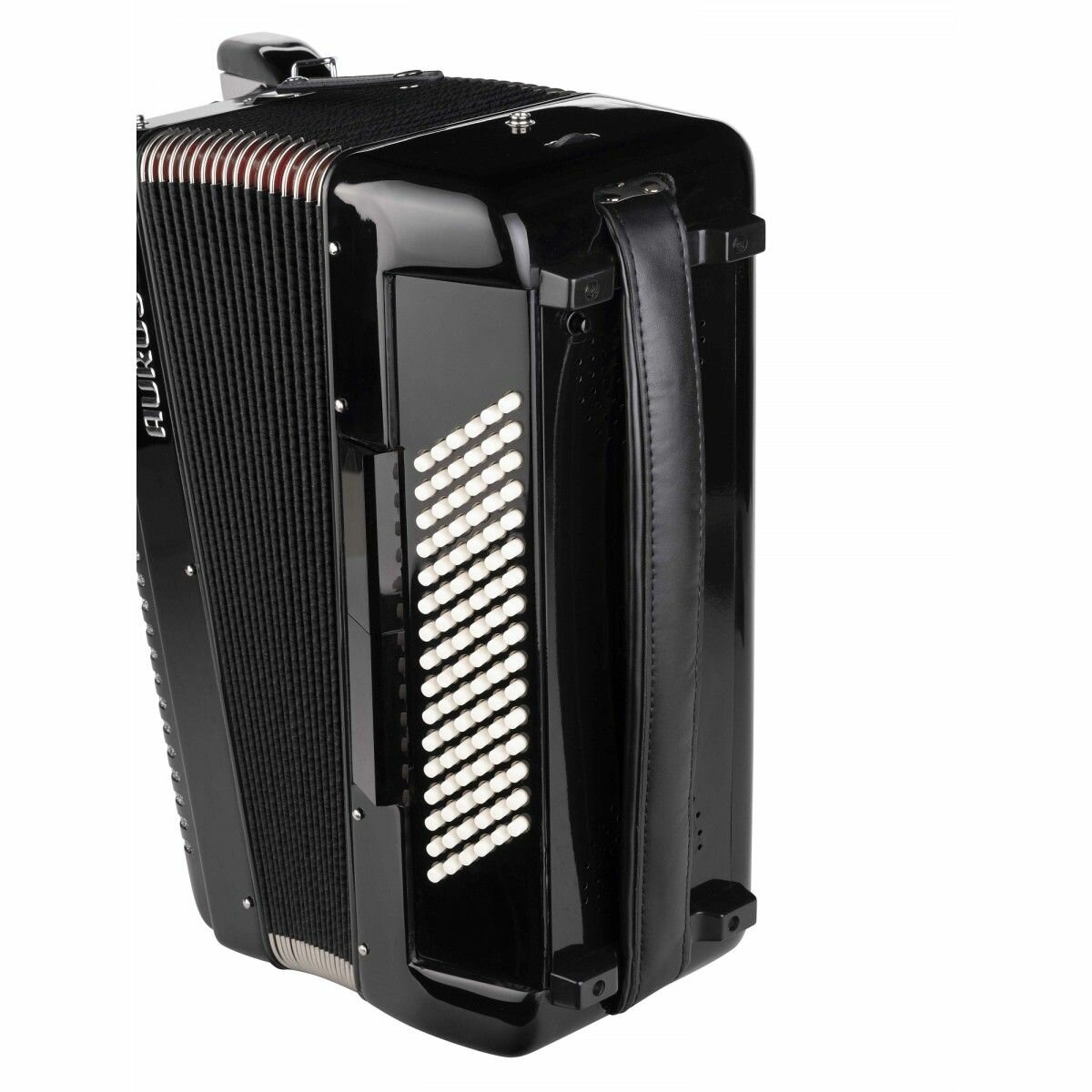 JH2017D-BLACK Аккордеон 37/96/7+2, черный, с футляром, Aurus — фото 1