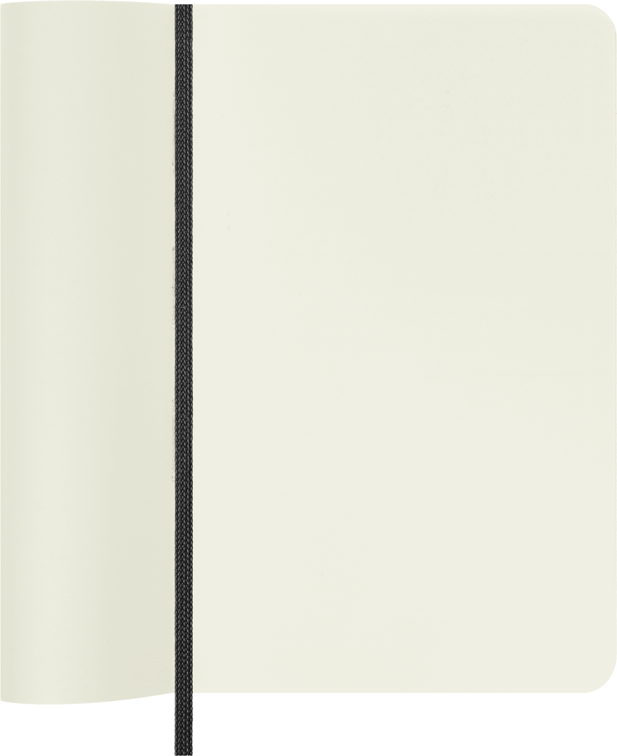 Блокнот Moleskine Classic Soft QP613 Pocket 90x140мм, 192стр, нелинованный, мягкая обложка, черный — фото 1